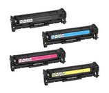 Set of 4 Compatible Canon 718 Black (2661B002AA), Cyan (2661B002AA), Magenta (2660B002AA) & Yellow (2659B002AA) Laser Toner Print Cartridges