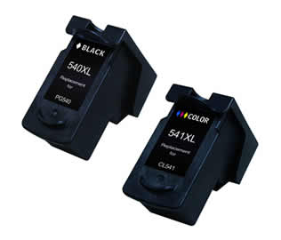 Set of 2 Compatible Canon PG-540XL (5222B005) Black + CL-541XL (5226B005) Tri-Colour High Yield Inkjet Print Cartridges
