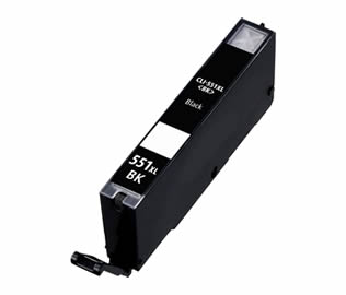 Compatible Canon CLI-551XLBK (6443B001) High Yield Black Inkjet Print Cartridge