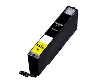 Compatible Canon CLI-551XLY (6446B001) High Yield Yellow Inkjet Print Cartridge