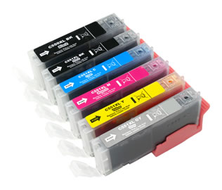 Set of 6 Compatible Canon PGI-550XL + CLI-551XL High Yield Black, Photo Black, Cyan, Magenta, Yellow & Grey Inkjet Print Cartridges