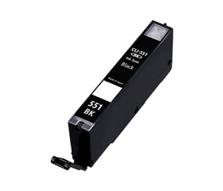 Compatible Canon CLI-551BK (6508B001AA) Black Inkjet Print Cartridge