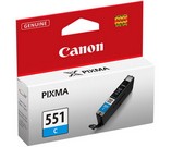Canon CLI-551C (6509B001AA) Cyan Inkjet Print Cartridge