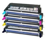 Set of 4 Dell High Yield Black (593-10170) Cyan, (593-10171) Magenta (593-10172) & Yellow (593-10173) Laser Toner Print Cartridges
