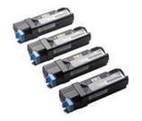 Set of 4 Compatible Dell High Yield DT615 Black (593-10258), KU051 Cyan (593-10259), WM138 Magenta (593-10261) & PN124 Yellow (593-10260) Laser Toner Print Cartridges