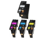 Set of 4 Compatible Dell High Yield Black (593-11016), Cyan (593-11021), Magenta (593-11018) & Yellow (593-110190) Laser Toner Print Cartridges