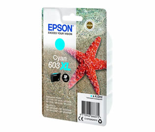 Epson 603XLC (T03A240) High Yield Cyan Inkjet Print Cartridge