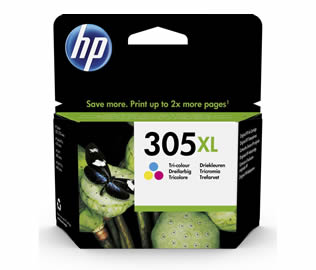 HP 305XL (3YM63AE) High Yield Tri-colour Inkjet Print Cartridge