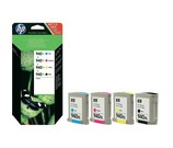 Set of 4 HP 940XL High Yield Black (C4906AE) Cyan (C4907AE), Magenta (C4908AE) & Yellow (C4909AE) Inkjet Print Cartridges