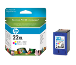 HP 22XL (C9352CE) High Yield Tri-Colour Inkjet Print Cartridge