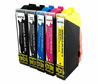 Set of 5 Compatible HP 364XL High Yield Black, Photo Black, Cyan, Magenta & Yellow Inkjet Print Cartridges