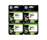 Set of 4 HP High Yield (364XL's) CN684EE Black, CB323EE Cyan, CB325EE Yellow & CB324EE Magenta Inkjet Print Cartridges