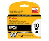 Set of 2 Kodak 10XL (3958014) High Yield Black Inkjet Print Cartridges