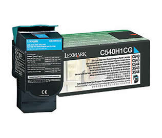 Lexmark 0C540H1CG High Yield Cyan Laser Toner Print Cartridge
