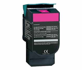 Compatible Lexmark 0C540H1MG High Yield Magenta Laser Toner Print Cartridge