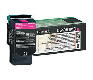 Lexmark 0C540H1MG High Yield Magenta Laser Toner Print Cartridge