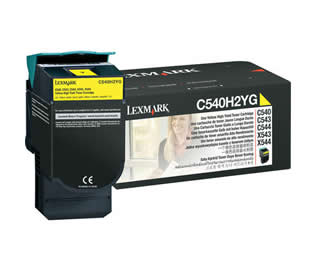 Lexmark 0C540H1YG High Yield Yellow Laser Toner Print Cartridge