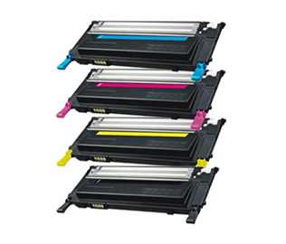 Set of 4 Compatible Samsung CLT-P4072S Black (CLT-K4072S), Cyan (CLT-C4072S), Magenta (CLT-M4072S) & Yellow CLT-Y4072S) Laser Toner Print Cartridges