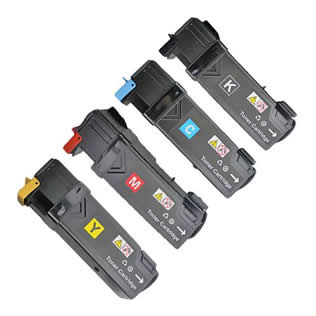 Set of 4 Compatible Xerox Black (106R01281), Cyan (106R01278), Magenta (106R01279) & Yellow (106R01280) Laser Toner Print Cartridges