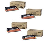 Set of 4 Xerox High Yield Black (106R01395), Cyan (106R01392), Magenta (106R01393) & Yellow (106R01394) Laser Toner Print Cartridges