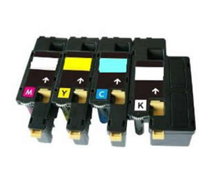 Set of 4 Compatible Xerox 106R01627 Cyan, 106R01628 Magenta, 106R01629 Yellow & 106R01630 Black Laser Toner Print Cartridges