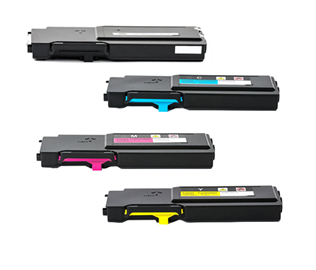 Set of 4 Compatible Xerox High Yield Black (106R02232), Cyan (106R02229), Magenta (106R02230) & Yellow (106R02231) Laser Toner Print Cartridges